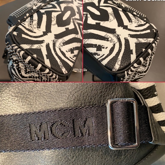 🔹MCM  Visetos Zebra Backpack Small - Picture 8 of 11